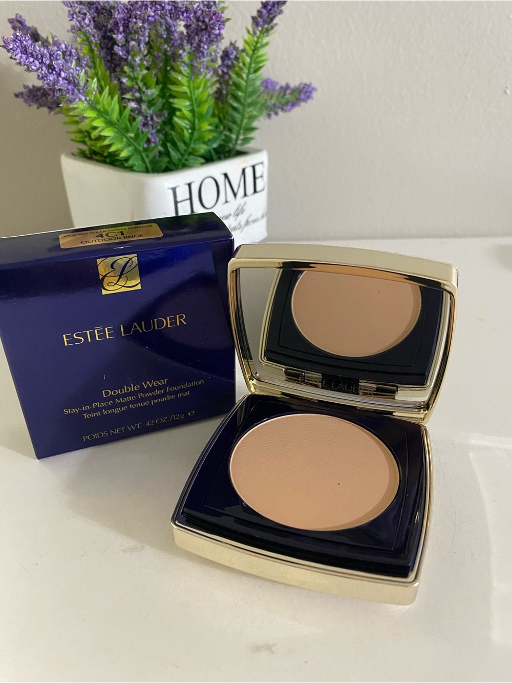 4C1 Outdoor Beige, Estee Lauder Double Wear Matte Powder Foundation, Full Size
